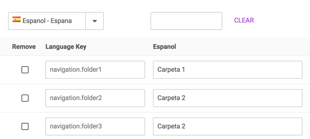 Language variables in Spanish